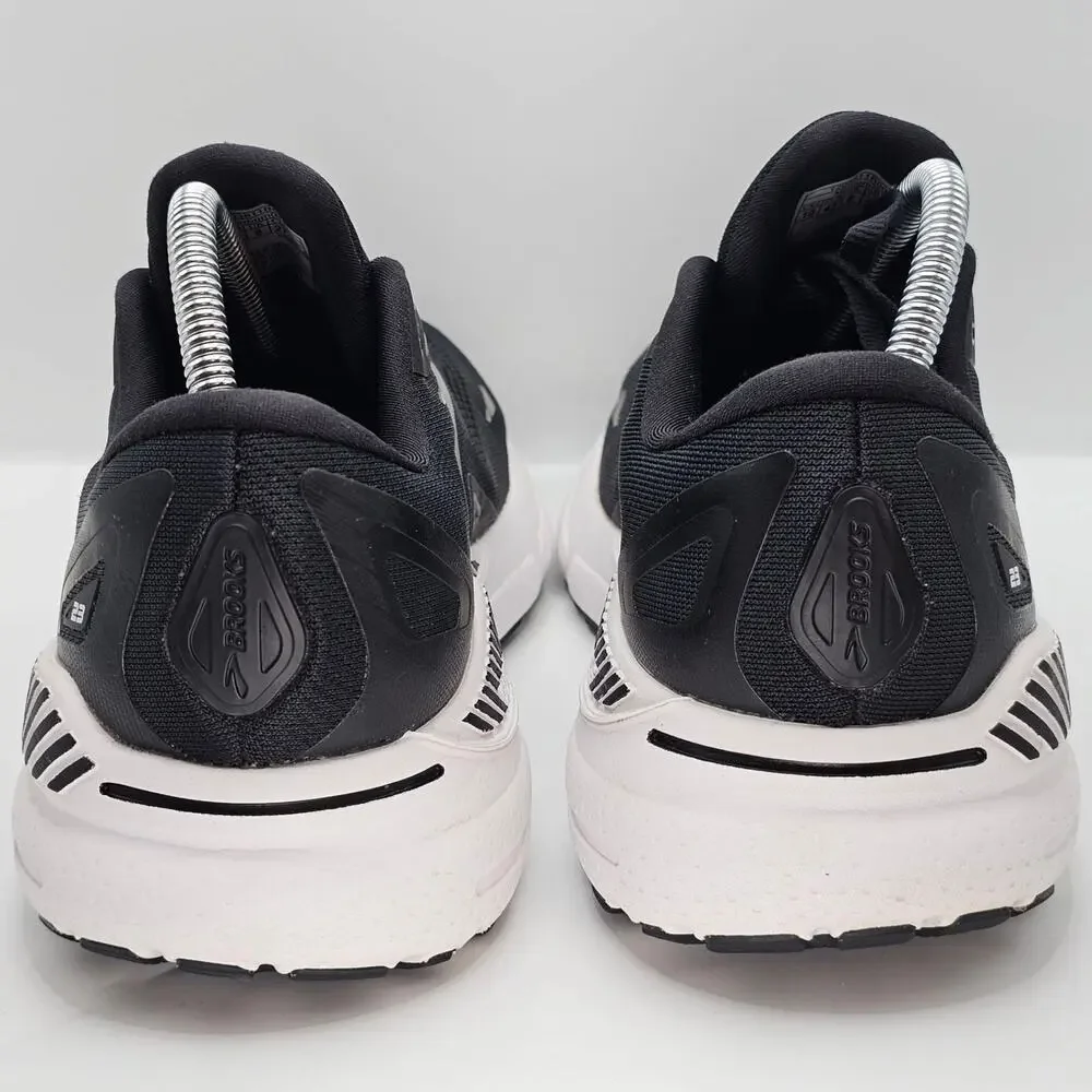Brooks Adrenaline GTS 23 Black White Silver Women 10 Medium B UK 8 Running Shoe